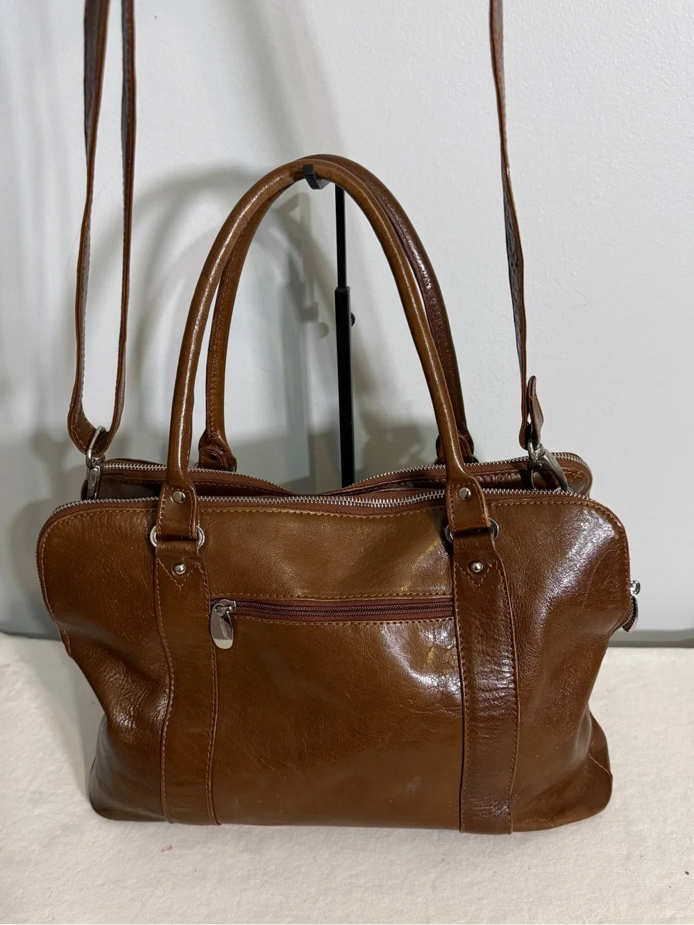 Ashwood leather satchel